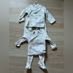 Carter's Just One You® Baby Boys' 2pc Zebra Cardigan Set - White